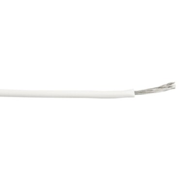 M16878/5-BJE-9 16 AWG 19 Strand Type EE Lead Wire PTFE 200°C White 1000V