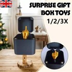 Middle Finger In A Box Funny Surprise Prank Spoof Hand Pop Up Box Gift Adult UK