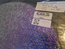 Dichroic Glass:CBS 96 COE Purple on Figure "C" Textured Thin Clear - 3"Sq