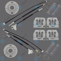 You.S Fensterheber Seilzug - SET - Vorne Links + Rechts FüR Skoda Octavia I 1U_