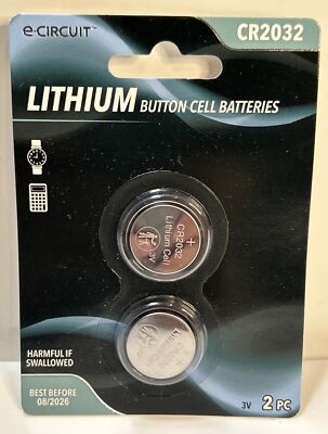 CR2032 E-Circuit Batteries Lithium Baterries For Keys Fobs Watches Remotes U1
