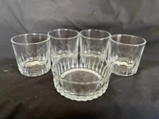 CRISA 10oz OLD FASHION GLASSES SET OF 4 WITH MATCHING CANDY DISH
