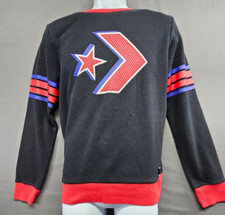 Converse black with blue/red details kids pullover crewneck sweater size XL