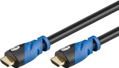1m HDMI Kabel Premium High-Speed mit Ethernet 4K 3D FullHD 60Hz PS5  PS4 Schwarz