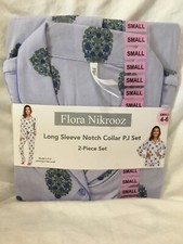 Flora Nikrooz Ladies Notch Collar PJ Set Lavender Many Sizes NEW