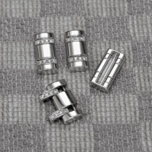 AUTHENTIC CARTIER 18KWG 13mm DIAMOND WATCH BAND LINK for TANK AMERICAN