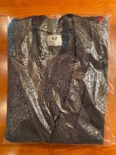Japan Airlines Sweater Cardigan, Gray, Men's Large, Brand New and Sealed