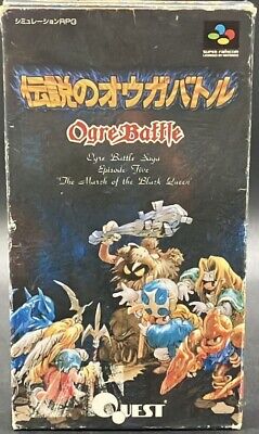 Nintendo Famicom SNES - Ogre Battle: The March of the Black Nintendo Famicom SNES - Ogre Battle: The March of the Black