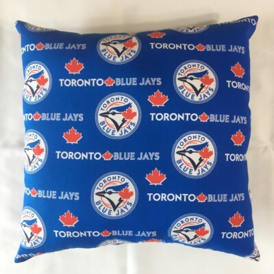 MLB TORONTO BLUE JAYS COMPLETE 15 X 15 COTTON PILLOW - GIFTS 2 Styles