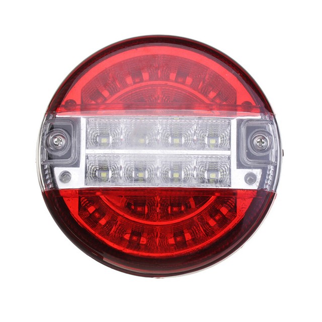 1PCS 4 Inch Round 24LED Truck Trailer Tail Light Reverse Backup Lamp