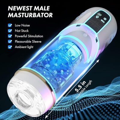 Automatic Male Masturbators Thrusting Rotate HandsFree Stroker for Men Lubricant