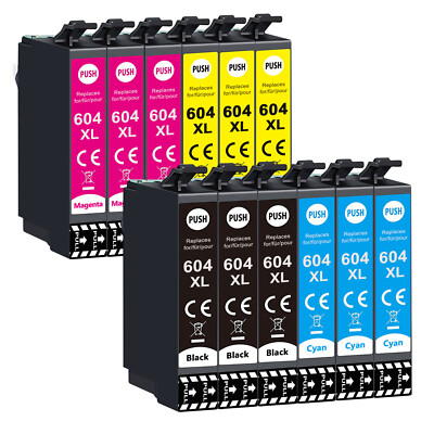 2-12x XL Patronen für Epson 604 XL XP 2200 2205 3205 3200 4200 4205 WF 2930 2950