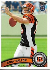 2011 Topps Andy Dalton (Bengals) Rookie Football Trading Card #70