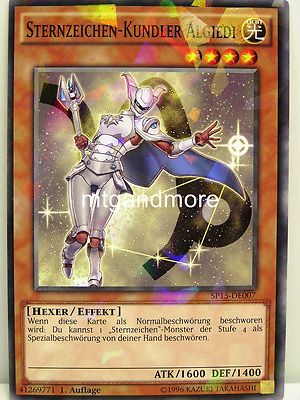 Yu-Gi-Oh - 1x Sternzeichen-Kundler Algiedi - SP15 - Star Pack ARC-V - Starfoil