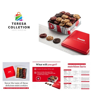 Freshly Baked Melt In Your Mouth Assorted Mini Cookies with Chocolate Chip, C...