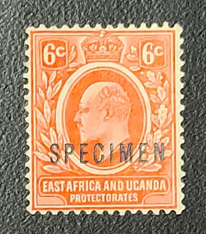 Kenya Uganda Tanganyika (KUT) KEVII East Africa Protectorate Specimen Stamp 6c