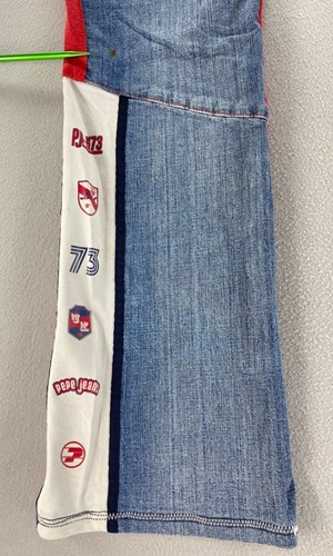 Y2K Pepe Jeans London Men’s Boot Cut Jeans Size US 36 Baggy Patches Red Back UK - Picture 11 of 22