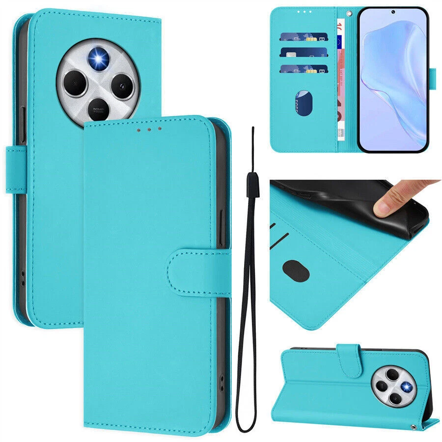 PU Leather Candy Color Wallet Phone Case for Redmi K70 13C 14C 13 12 A3 14R 12C - Image 3 of 4