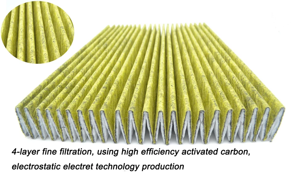 Carbon Cabin Air Filter for Toyota Land Cruiser 2008-2022 Matrix 2009-2014 - Image 3 of 4