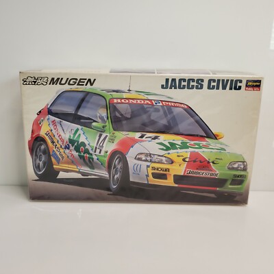 Rare Vintage Hasegawa JACCS Mugen #14 Honda Civic EG6 Model Kit
