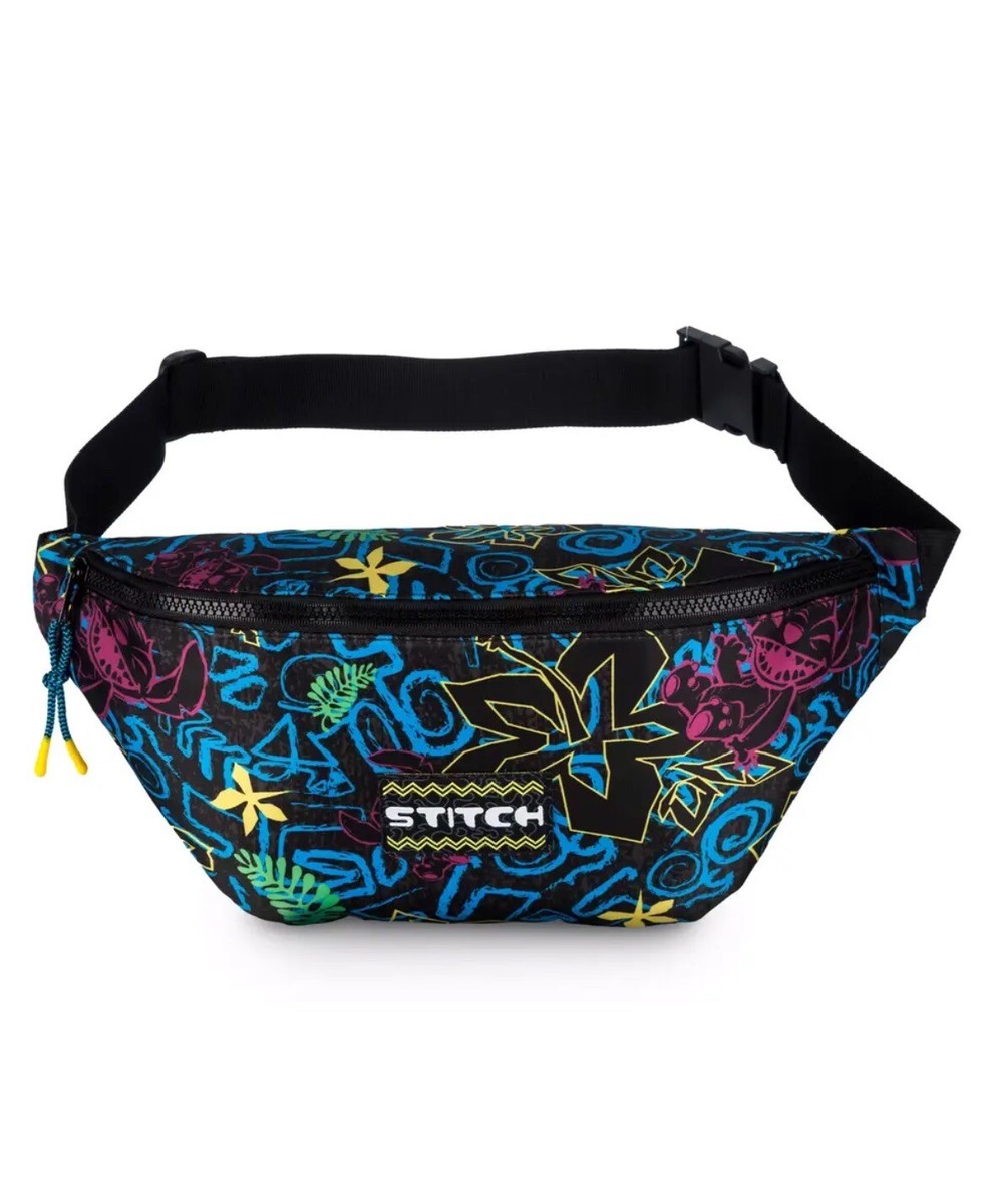 Disney Parks Neon Stitch Hip Waist Pouch Fanny Pack Bum Bag NWT