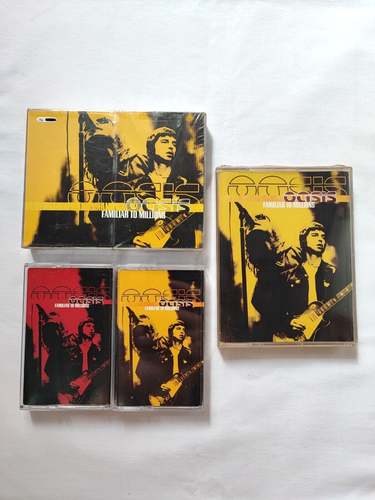 Oasis Familiar To Millions Lot Of 3 Double cassette tape (Sealed 2,Used 1)