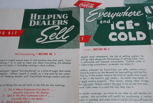 1955 Rare Coke Cola - GRUNDVERKAUFSTRAINING Programm für Streckenverkäufer - COKE - Bild 21 von 21