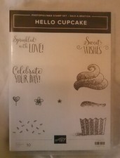 Hello Cupcake Stampin Up 10 Piece Set NEW