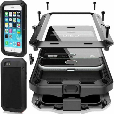 Für iPhone 16 15 14 Pro Heavy Duty Outdoor Metal Gorilla Stoßfest Handy Hülle