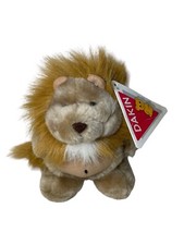 Dakin Lion Plush 6 Inch Pot Belly Stuffed Animal Toy No Noise Vintage 1993