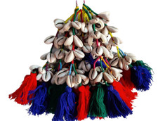 Shell Tassels Pompom Decorative Key Chains Wh...