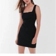 BDG Urban Outfitters Black Denim Dress S NWT