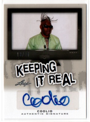 2013 Leaf Pop Century Keeping it Real Coolio Rapper Autograph Card KR ...
