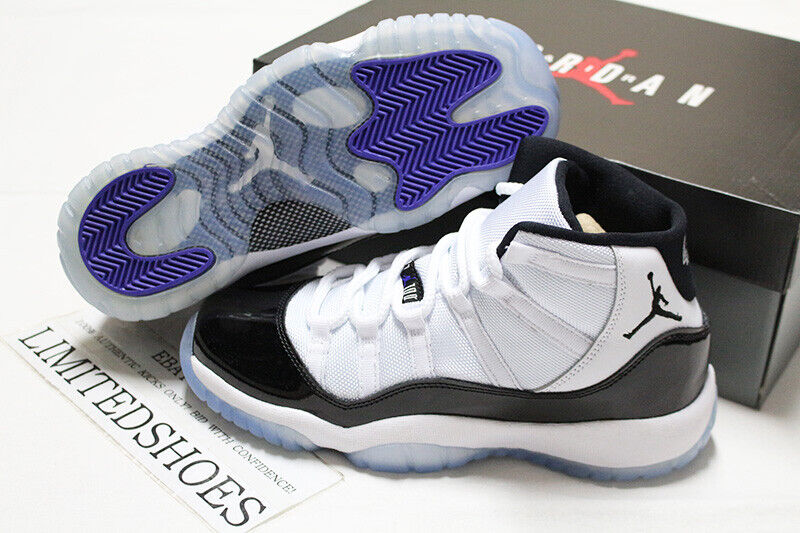 2018 NIKE AIR JORDAN 11 RETRO GS CONCORD WHITE BLACK 378038 2018 NIKE AIR JORDAN 11 RETRO GS CONCORD WHITE BLACK 378038