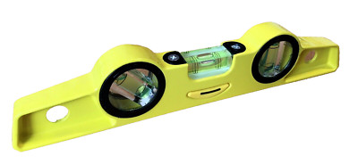 Gerüstbauer kleine magnetische Tasche 9,5'' Wasserwaage gelb 3 Luftpolsterfläschchen