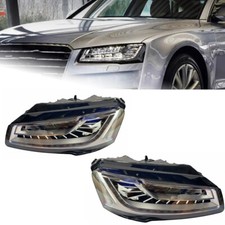 LED Headlights For AUDI A8 2011-17 Upgraded Matrix Front Lamps Sequential Signal