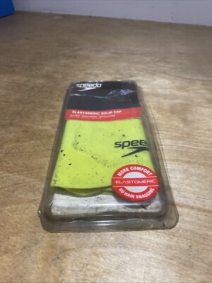 Speedo Elastomeric Solid Silicone Swim Cap Yellow