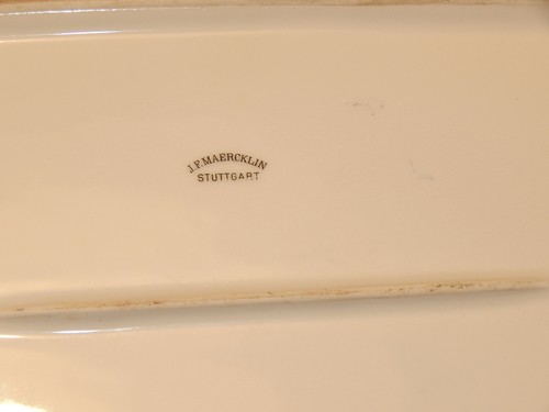 Jugendstil Servierplatte Galluba & Hofmann Ilmenau - Picture 5 of 10