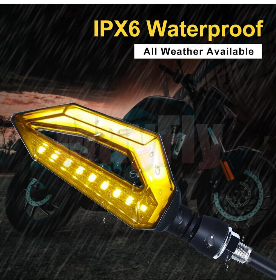 Светодиодные указатели поворота мигающие индикаторы подходят для ZX6R ZX9R ZX12R ZX10R ZX7RR H2 - Изображение 4 из 4