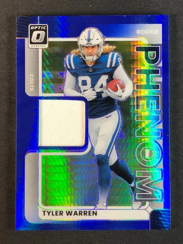 2025 Donruss Optic Tyler Warren Neon Blue (RAW)