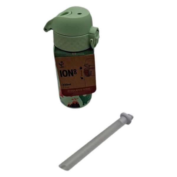 Ion8 Isolierte Edelstahl-Trinkflasche, 320 Ml, Auslaufsicher, EinhandöFfnung, Si-image