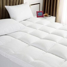 4 Inches Thick Mattress Topper Quilted Cooling Mattress Topper Pad Queen Topper