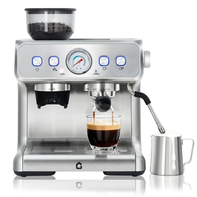#ad Garvee Stainless Steel Espresso Machine with Grinder amp; 20 Bar Pressure 2.8L $222.51