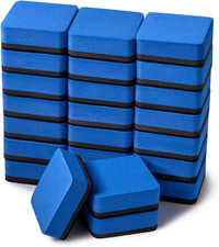 24 Pack Magnetic Whiteboard Dry Erase Erasers for Classroom School