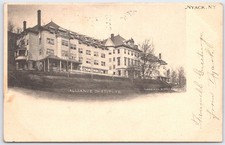 Nyack NY 1906 Alliance Institute Postcard Harrison & Dalley Early View