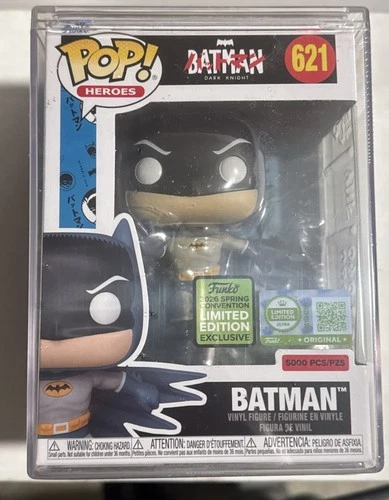 FUNKO POP DC 621 BATMAN DARK KNIGHT Bat Manga ECCC 5000 PCS + Protector