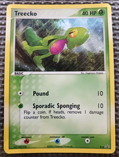 2004 Pokemon Black Star Promo #016 Treecko Holo LP