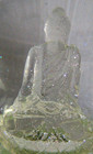 Crystal Translucent Buddha Snow Globe ~ Fine Silver Confetti ~ CoolSnowGlobes — photo 7