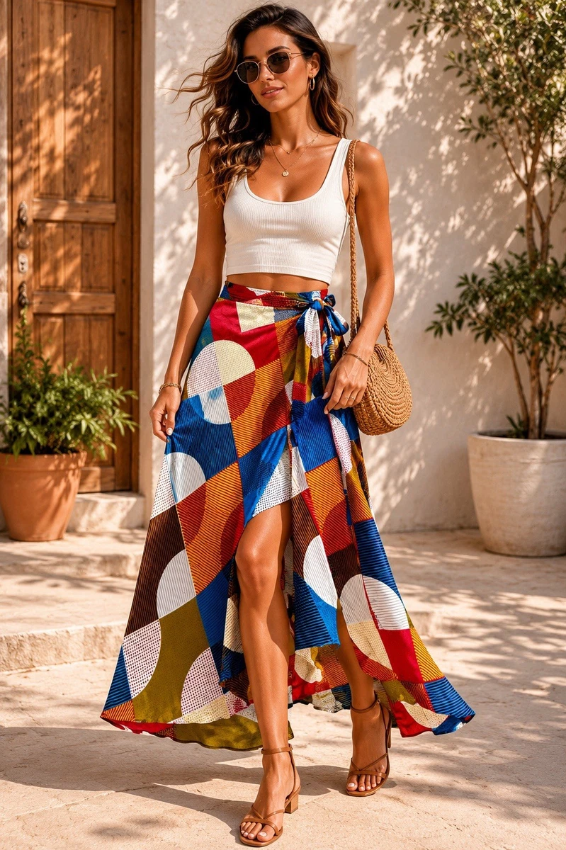 African Wrap Skirt In Women's Skirts for sale | eBay
