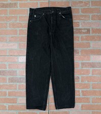 Vintage Levi  s 550 Men  s 32x30 Black Orange Tab Relaxed Fit Jeans MADE IN USA